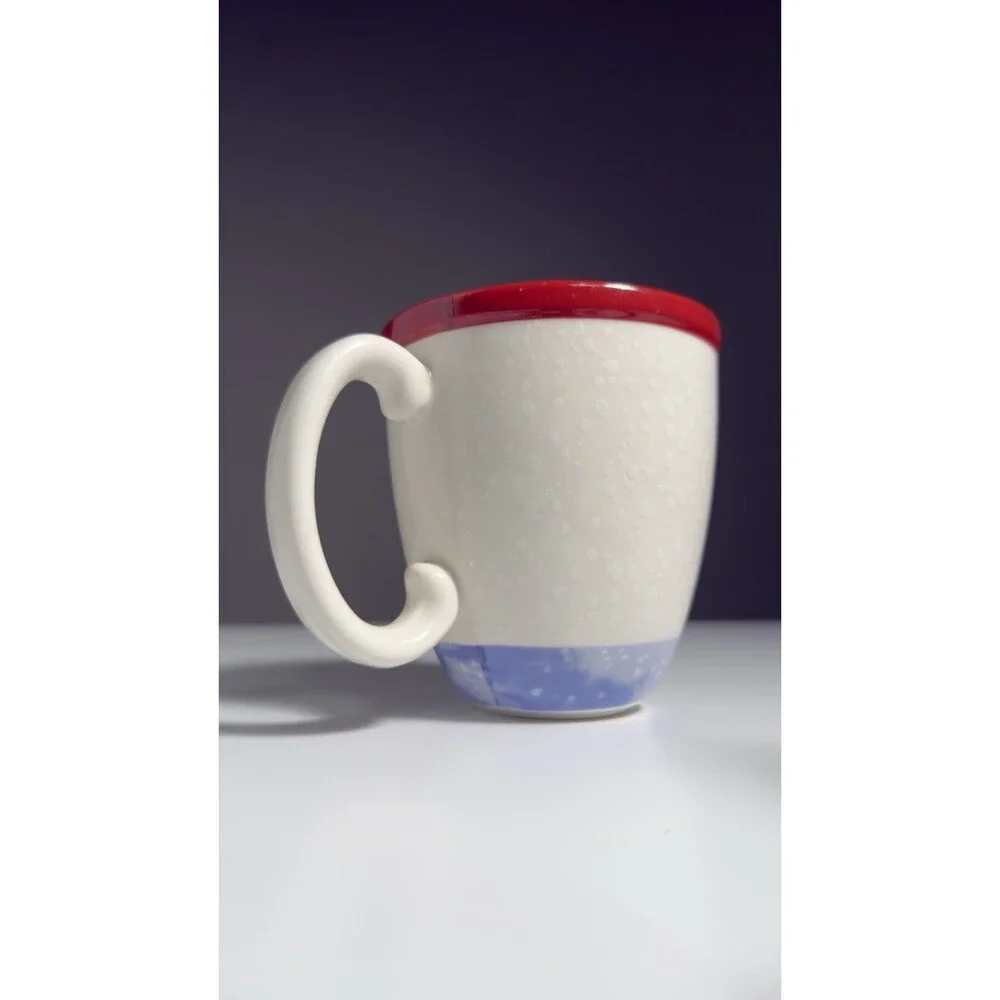 Williams Sonoma Nordic Elf Mug Stoneware Complete Snowman